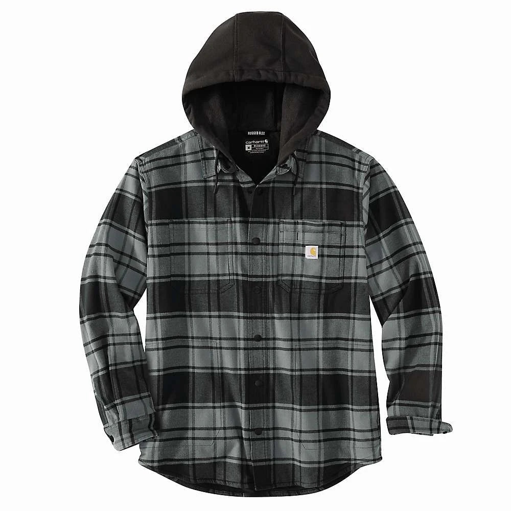 Carhartt - Rugegd Flex Relaxed Fit Flannel Lined Hooded Shirt
