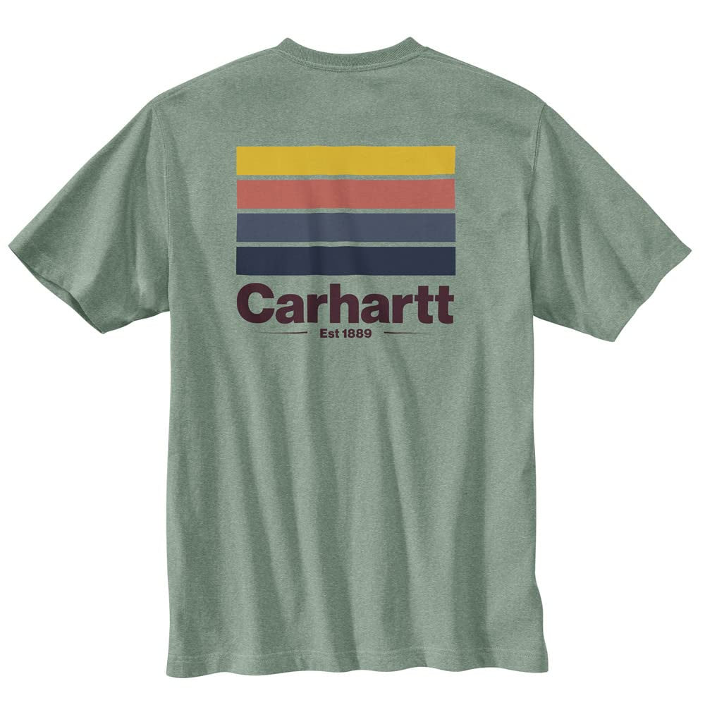 Carhartt - Relaxed Fit Heavyweight Short Sleeve Pocket Line Graphic T-Shirt