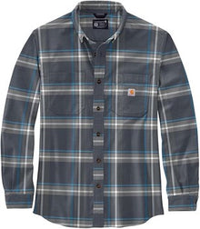 Carhartt - 105945 Mens Rugged Flex Relaxed Fit Midweight Flannel Long-Sleeve
