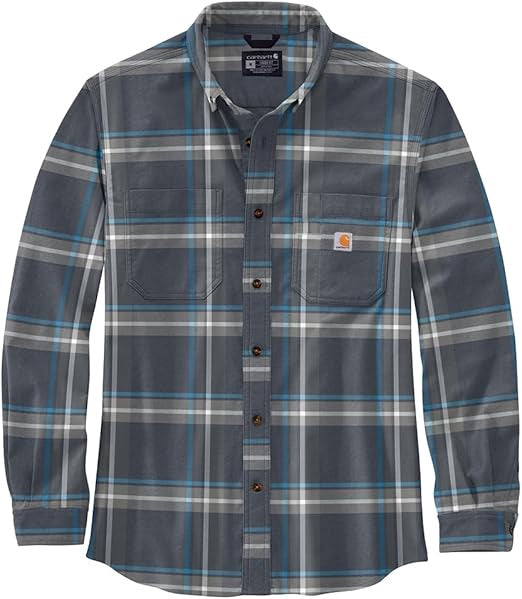 Carhartt - 105945 Mens Rugged Flex Relaxed Fit Midweight Flannel Long-Sleeve
