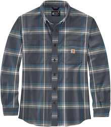 Carhartt - 105945 Mens Rugged Flex Relaxed Fit Midweight Flannel Long-Sleeve