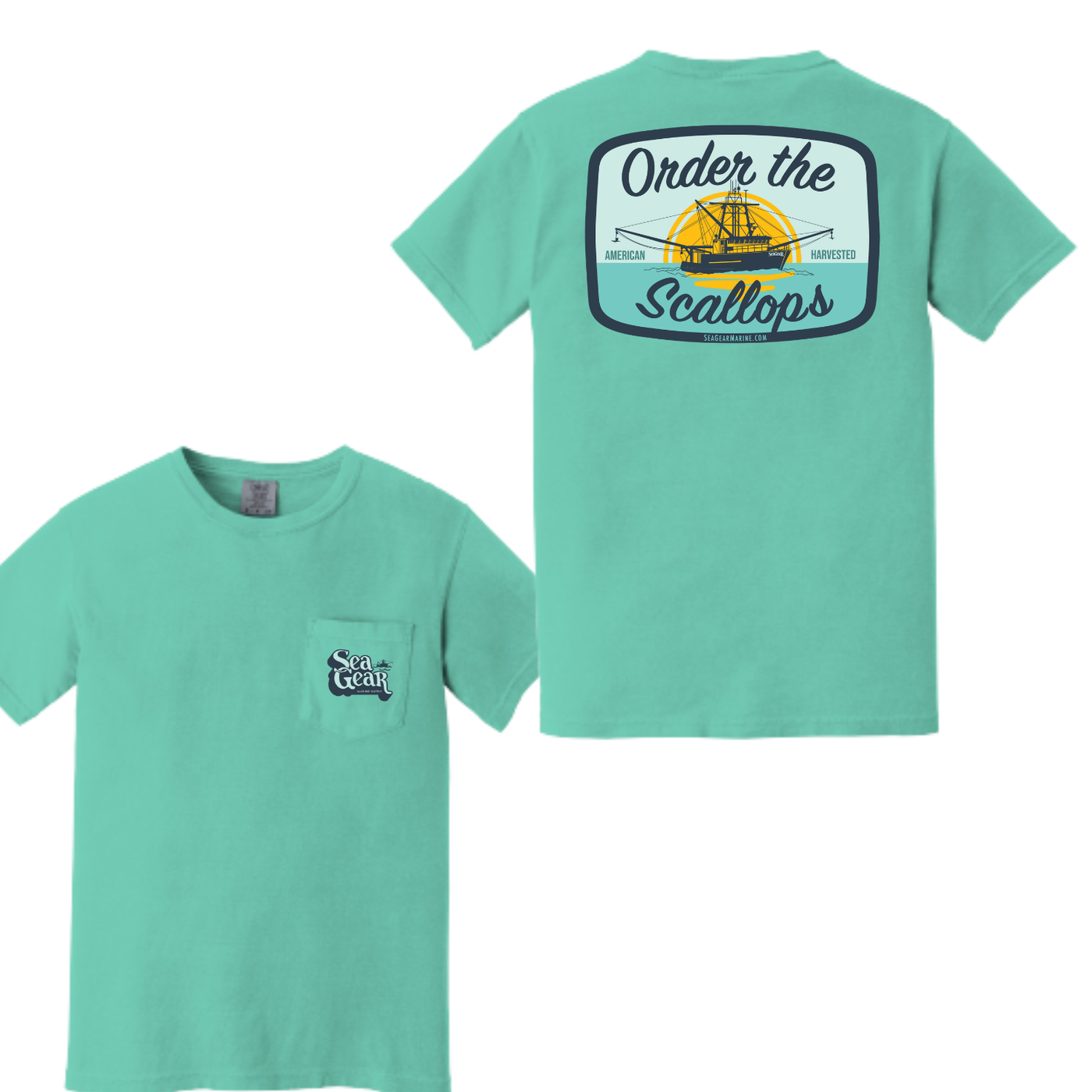 Sea Gear Apparel - Order The Scallops Short Sleeve Mens