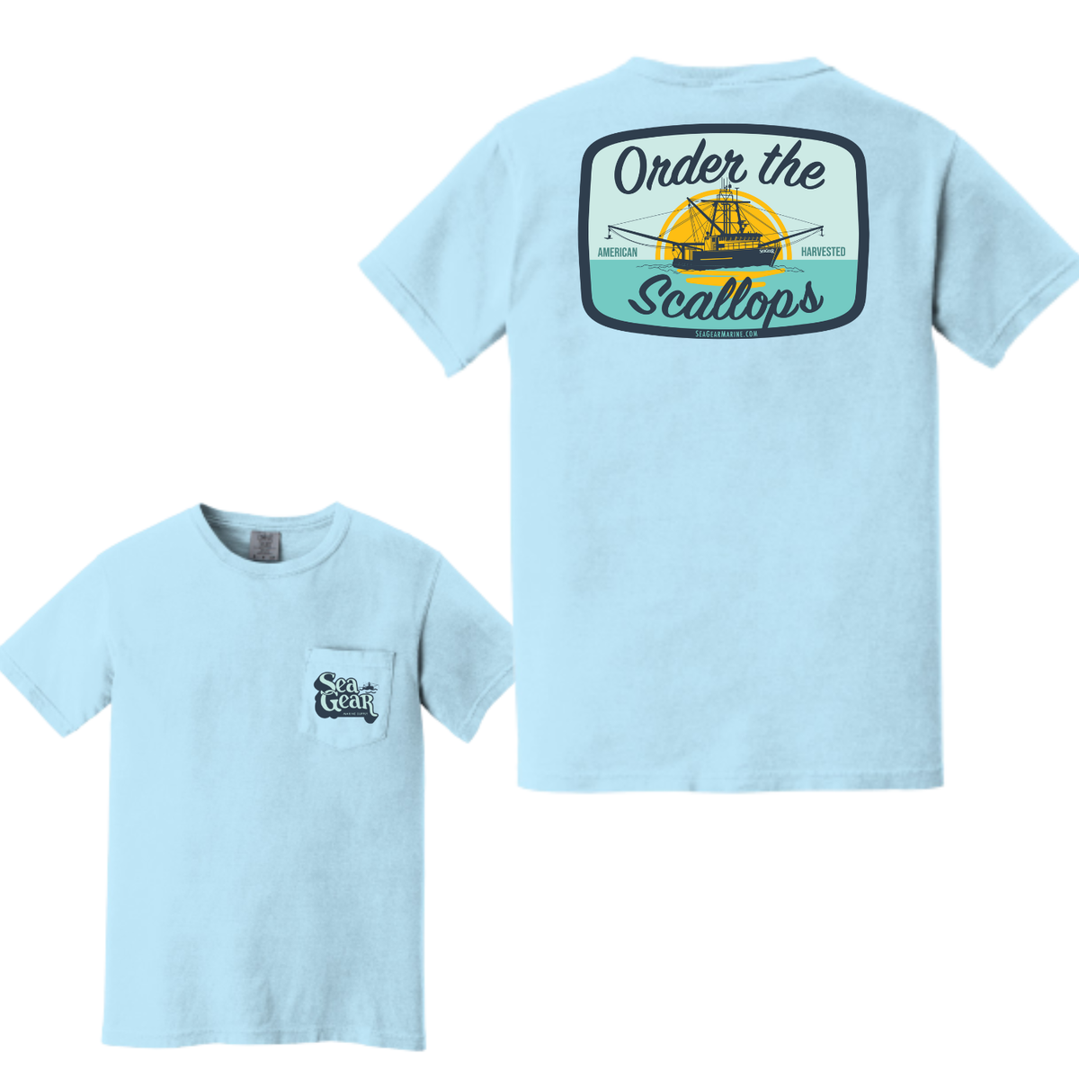 Sea Gear Apparel - Order The Scallops Short Sleeve Mens