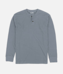 Jetty Seabed Waffle Henley Long Sleeve 0826SEAB