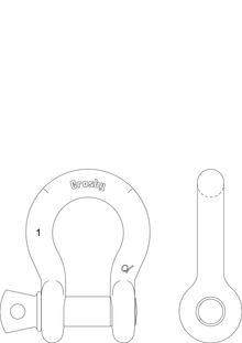 Crosby - Galvanized SPA Shackle