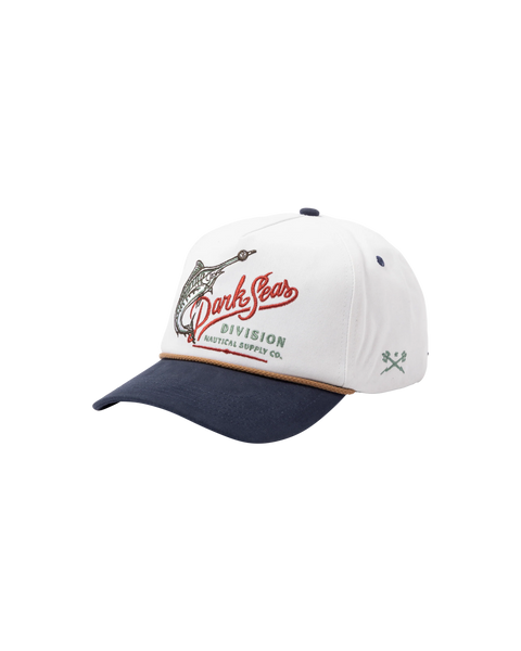 Dark Seas Reyes Hat 321000584 — OS / Off White/Navy