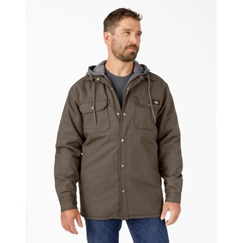 Dickies - FLEECE HOODED DUCK SHIRT JKT W/HYDROSHIELD