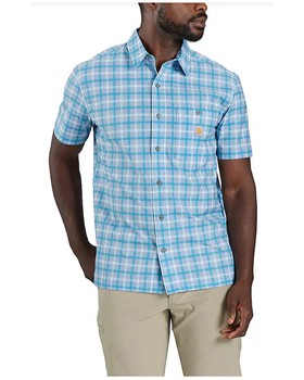 Carhartt - Men's Force Sun Defender Rugged Flex Lightweight Plaid Short Sleeve Shirt