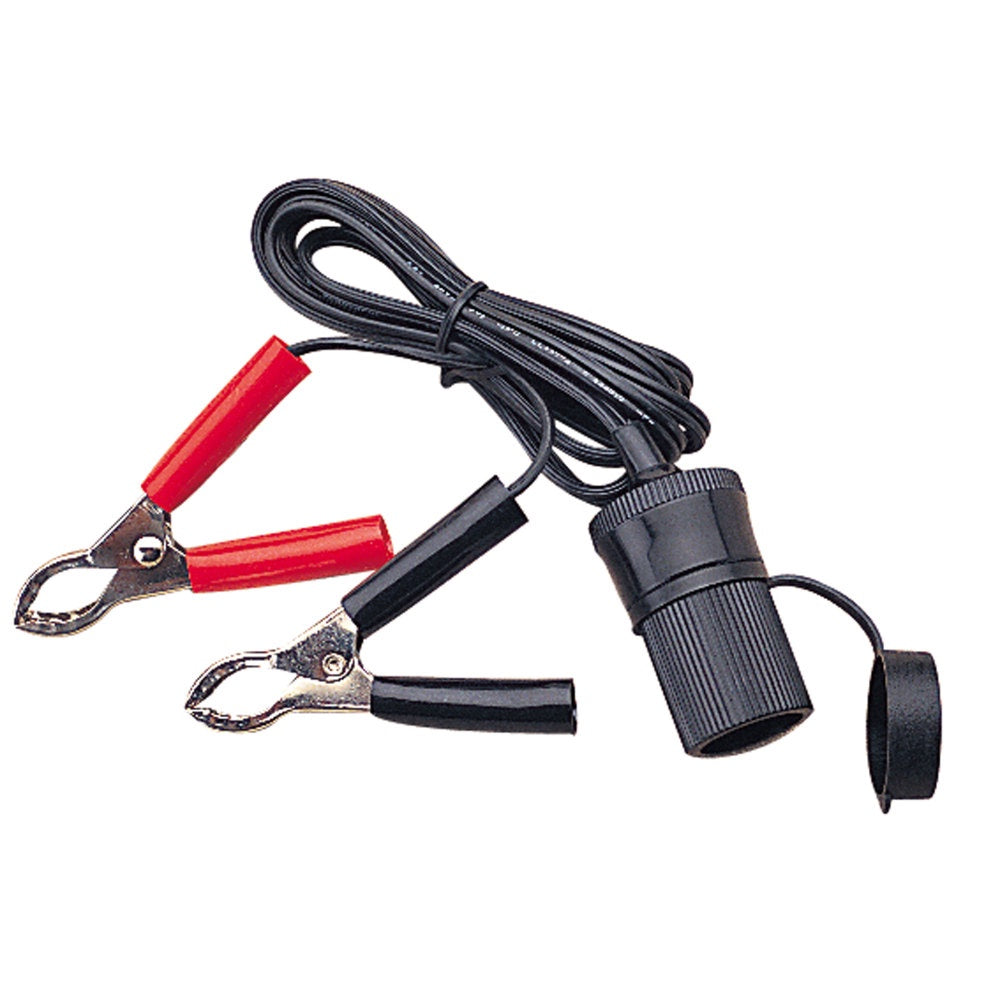 Sea Dog - 12V Power Socket W/ Battery Clips