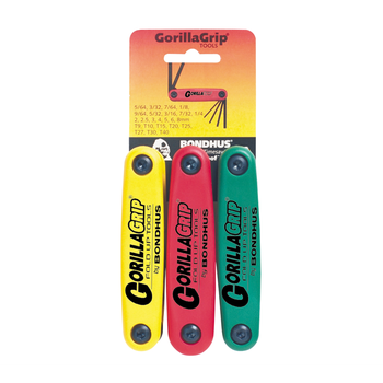 Bondhus Gorilla Grip 3Pc Key Set