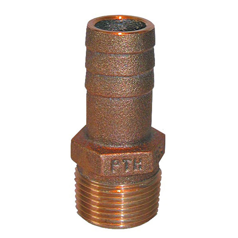 Groco - Bronze Pipe To Hose Adapter With Npt Thread