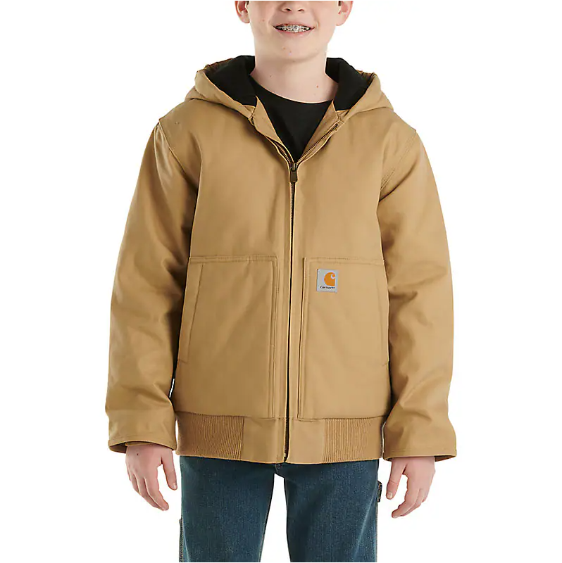 Carhartt - Boys Canvas Insulated Hooded Active Jacket