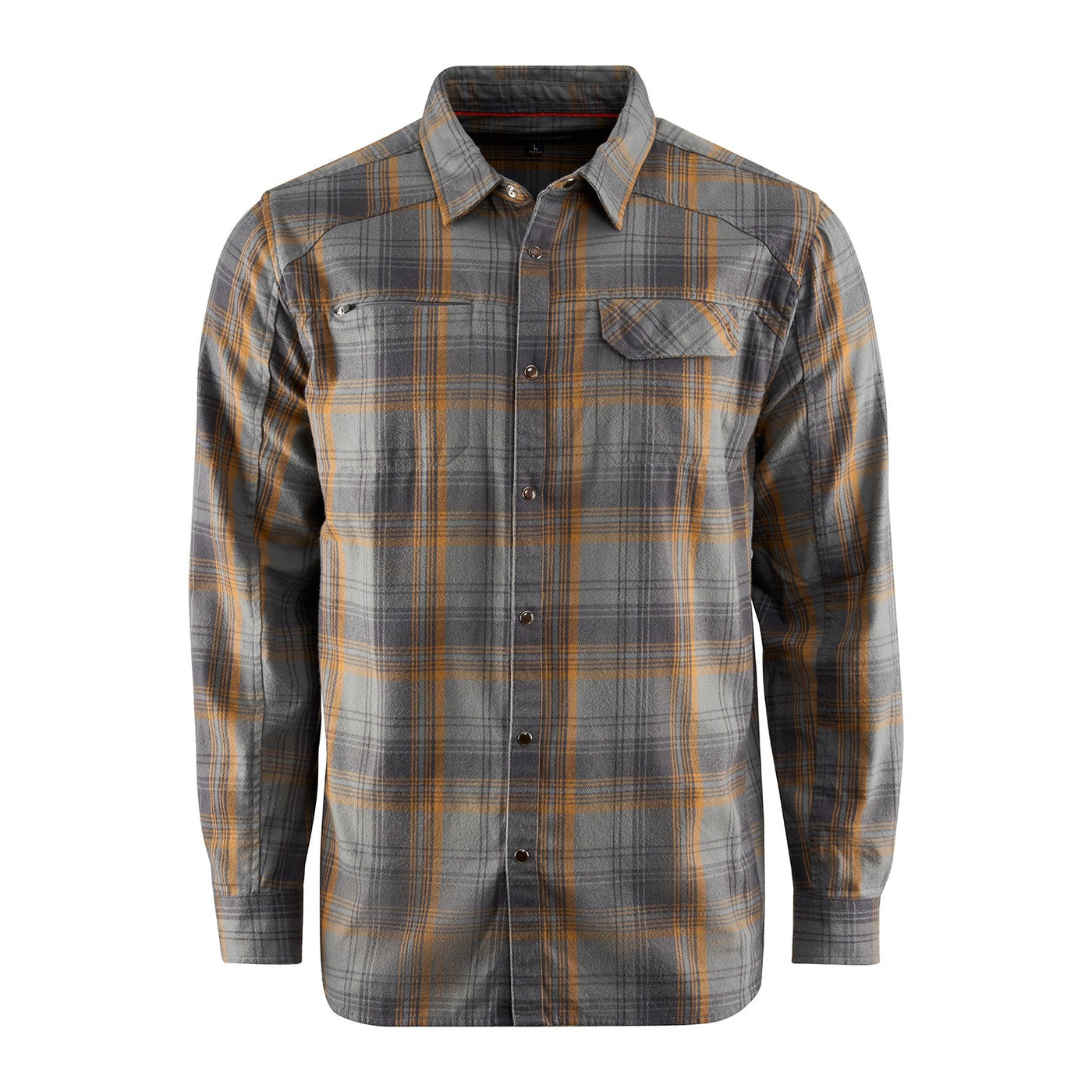 Grundens - Dispatch Flannel Shirt 40117 Smoke Plaid 3XL