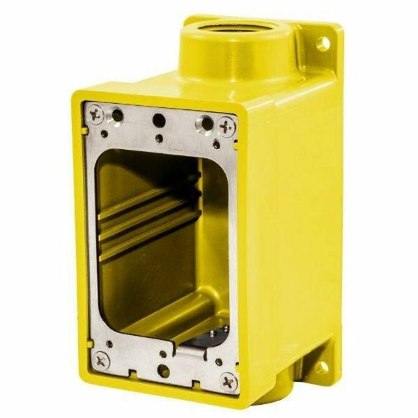 Hubbell Yellow Elec Box