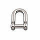 Suncor Stainless Steel Straight D Shackle No Snag