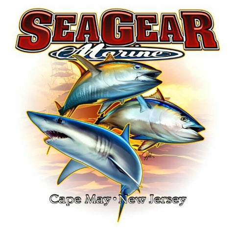 Sea Gear Apparel - 3 Fish Sticker