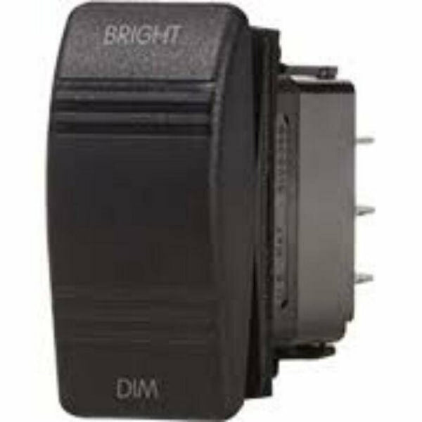Blue Sea Contura Dimmer Control Switch (On)-Off-(On)