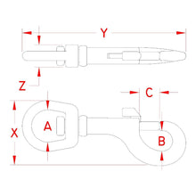 Suncor Stainless - Swivel Bolt Snap