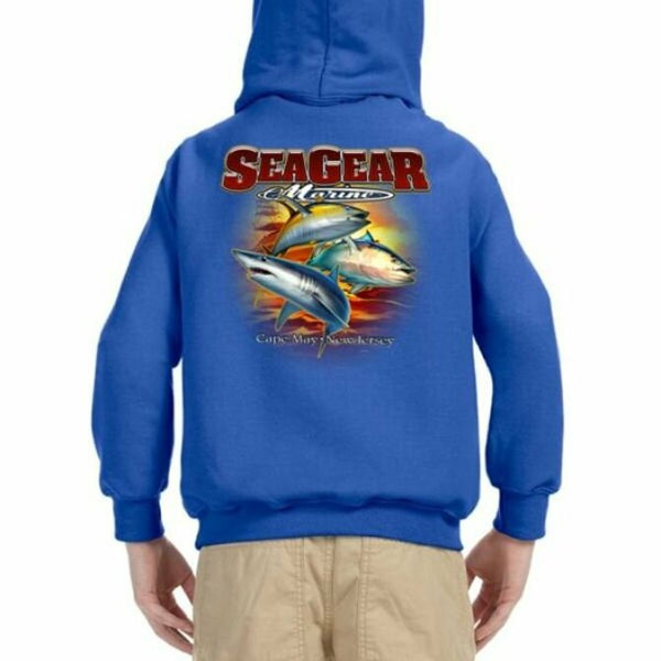 Sea Gear Apparel - 3 Fish Hoodie Youth
