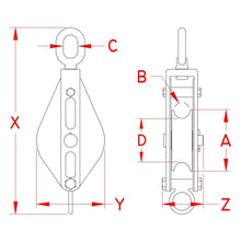 Suncor Stainless - Steel Swivel Eye Block