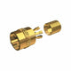 Shakespeare - VHF Connect W/Center Pin Gold Crimp-On, Gold Plated Male UHF Plug