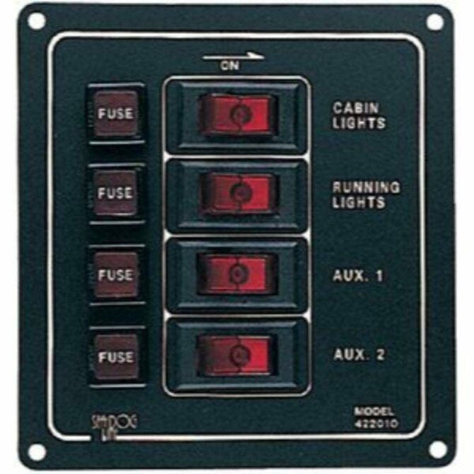 Sea Dog Vertical 4 Switch Panel