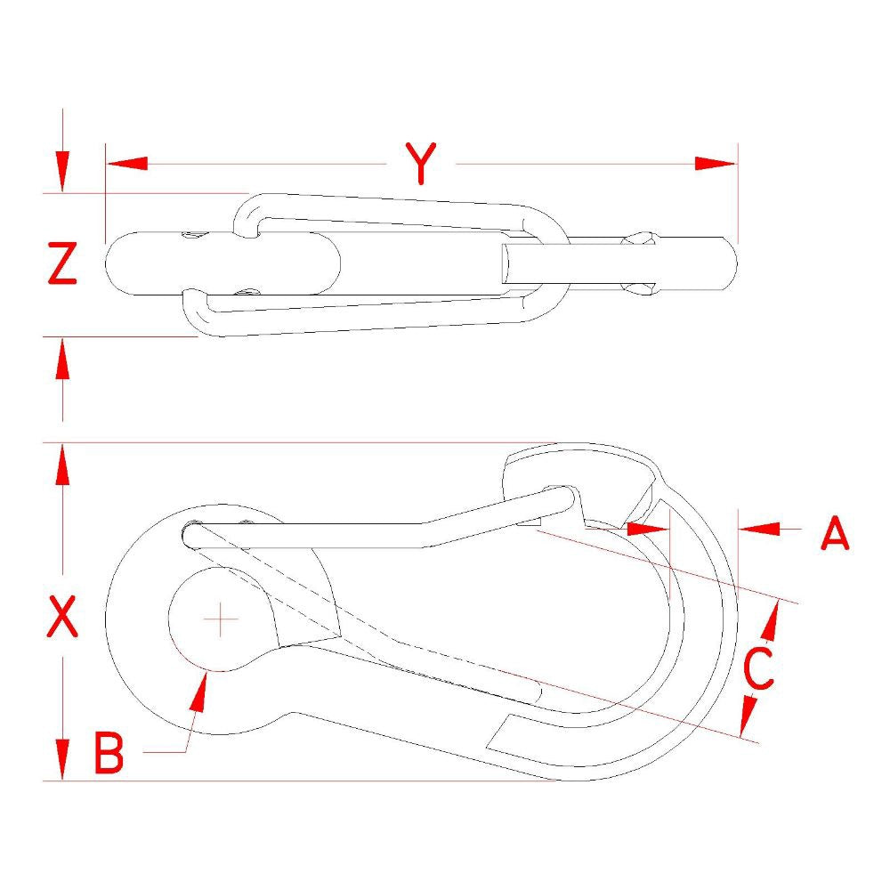 Suncor Stainless - Harness Clip
