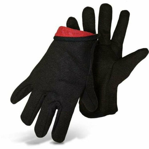 Boss - Gloves Brown Jersey with Red Liner