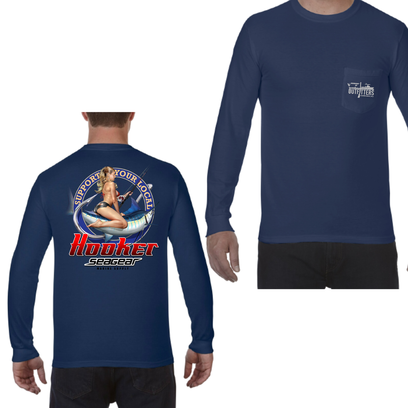 Sea Gear Apparel - HOOKER LONG SLEEVE TEE