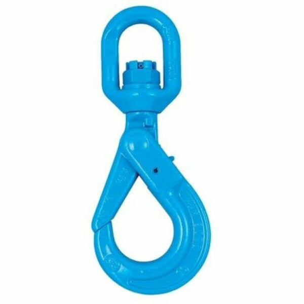 Yoke - Blue Grade 100 Locking Alloy Swivel Hook