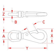 Suncor Stainless - Swivel Eye Snap