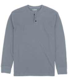 Jetty Seabed Waffle Henley Long Sleeve 0826SEAB