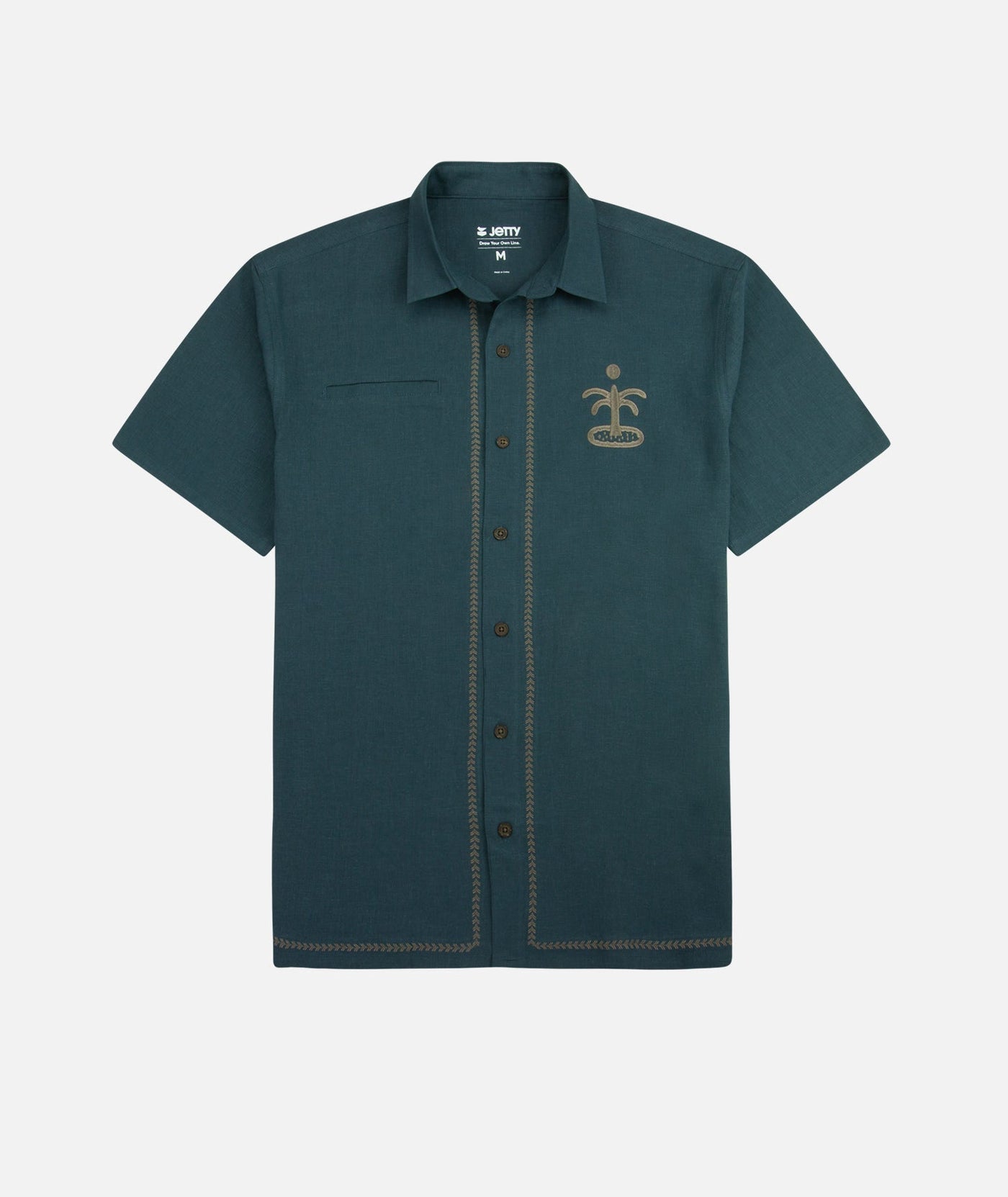 Jetty - Marshall Embroidered Linen Shirt