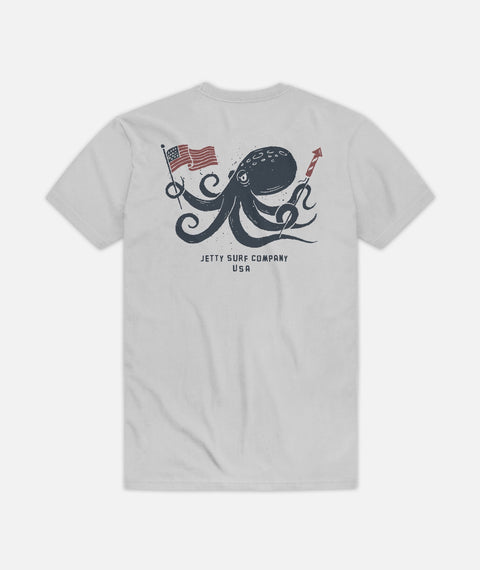 Jetty Patriot Tee S26PATRM10001 — M / Silver