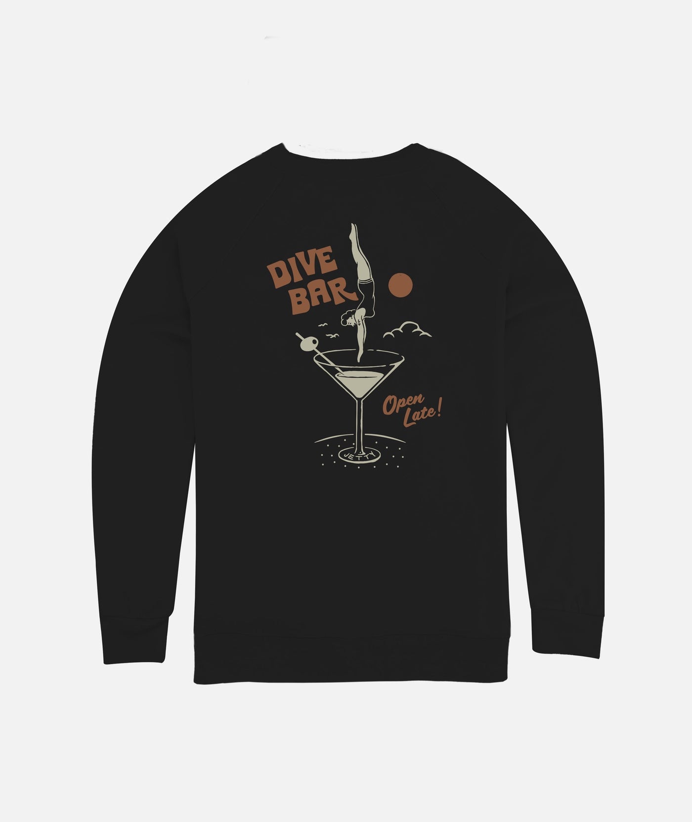 Jetty Dive Bar Fleece Crewneck 0726DIVE