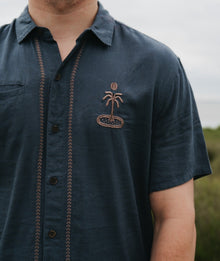 Jetty - Marshall Embroidered Linen Shirt