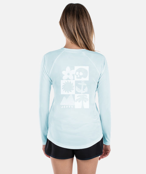 Jetty - Salty Soul UV Long Sleeve — XL / Blue