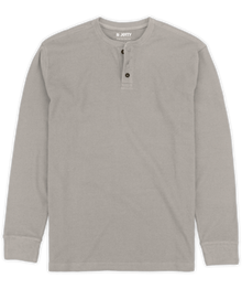 Jetty Seabed Waffle Henley Long Sleeve 1026SEAB