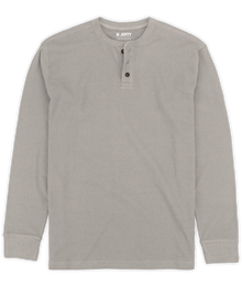 Jetty Seabed Waffle Henley Long Sleeve 1026SEAB