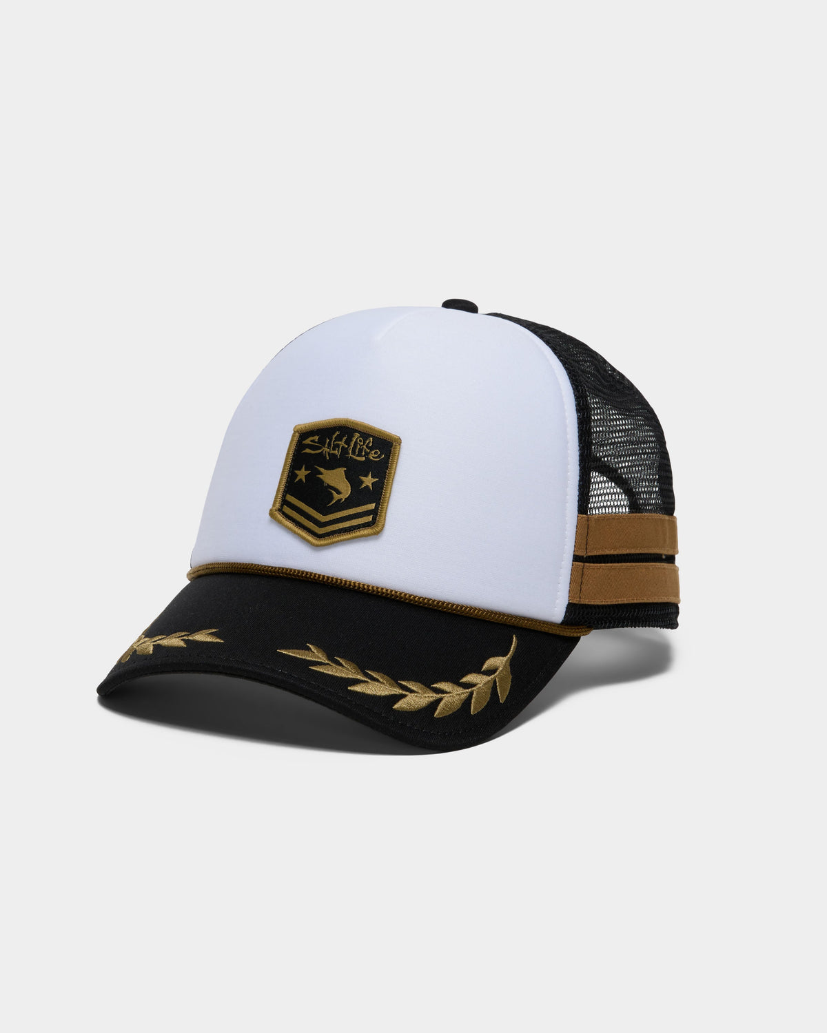 Salt Life - Marlin And Stripes Patch Low Pro Poly Foam Trucker Hat