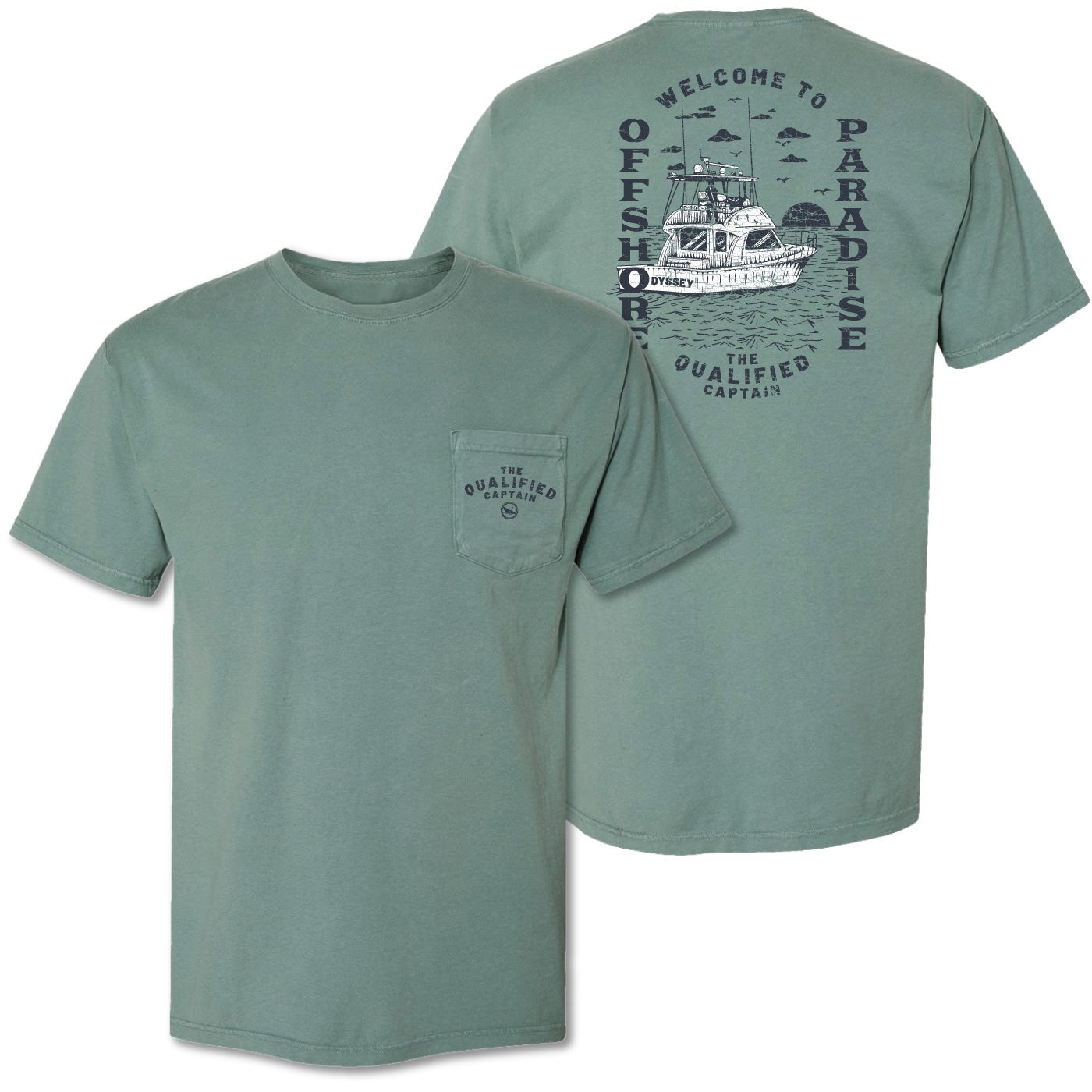 The Qualified Captain - Offshore Paradise Tee 20