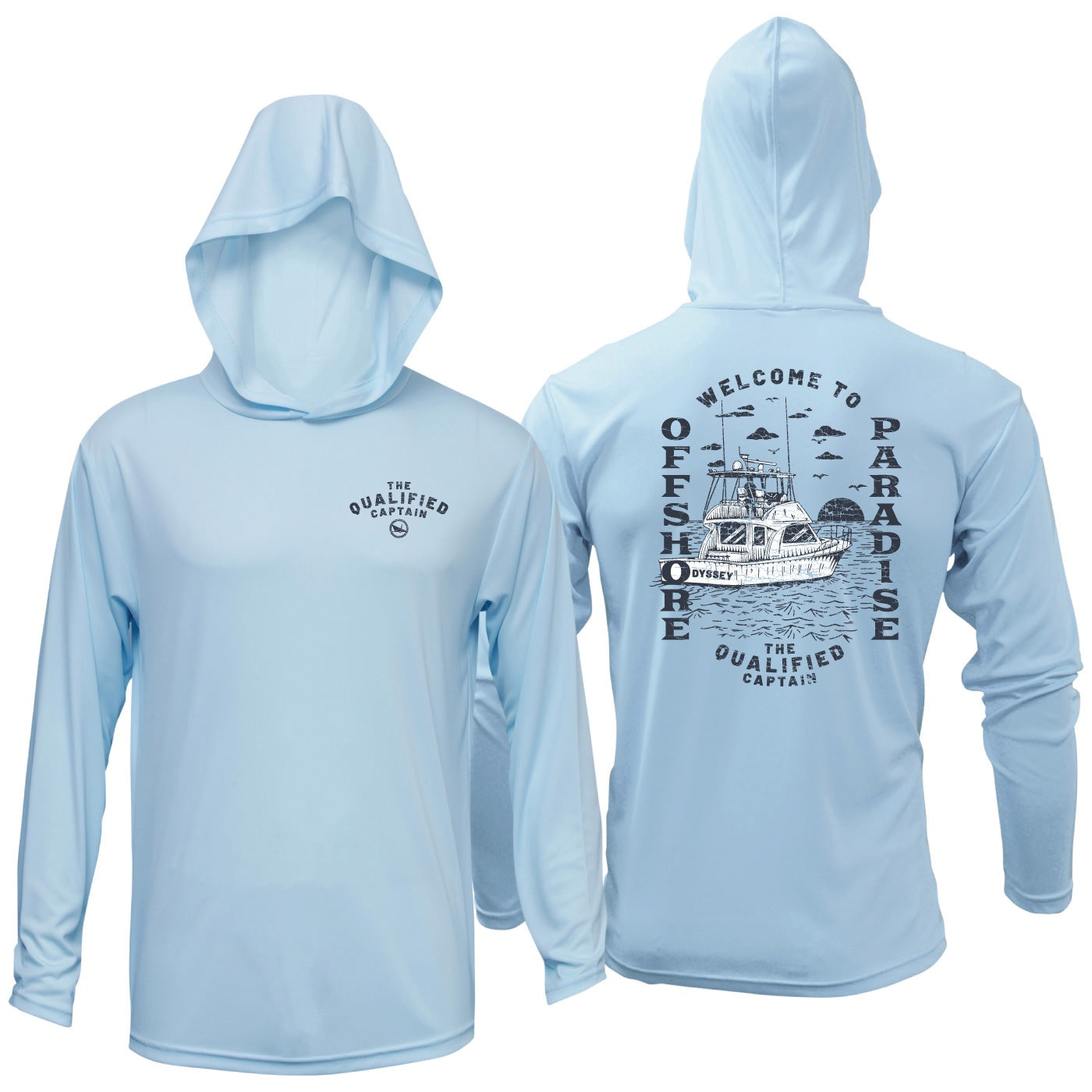 The Qualified Captain - Offshore Paradise Performance Hoodie