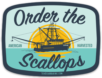 Sea Gear Apparel - Order The Scallops Magnet