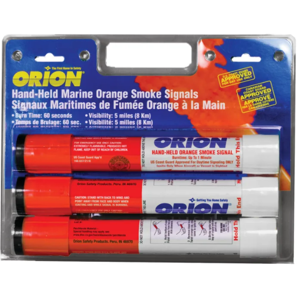 Orion Handheld Orange Smoke Signal Flares (3-Pack)