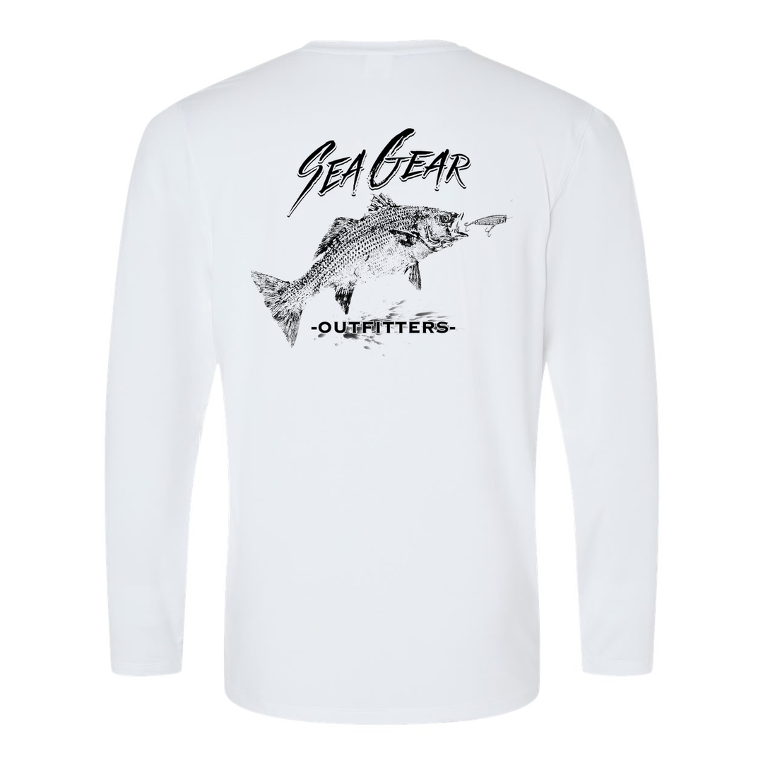 Sea Gear Apparel - Gyotaku Striper Extreme Performace Long Sleeve