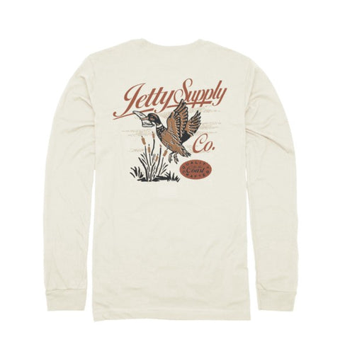 Jetty Quack Long Sleeve Tee 0726QUAC — YS / Natural