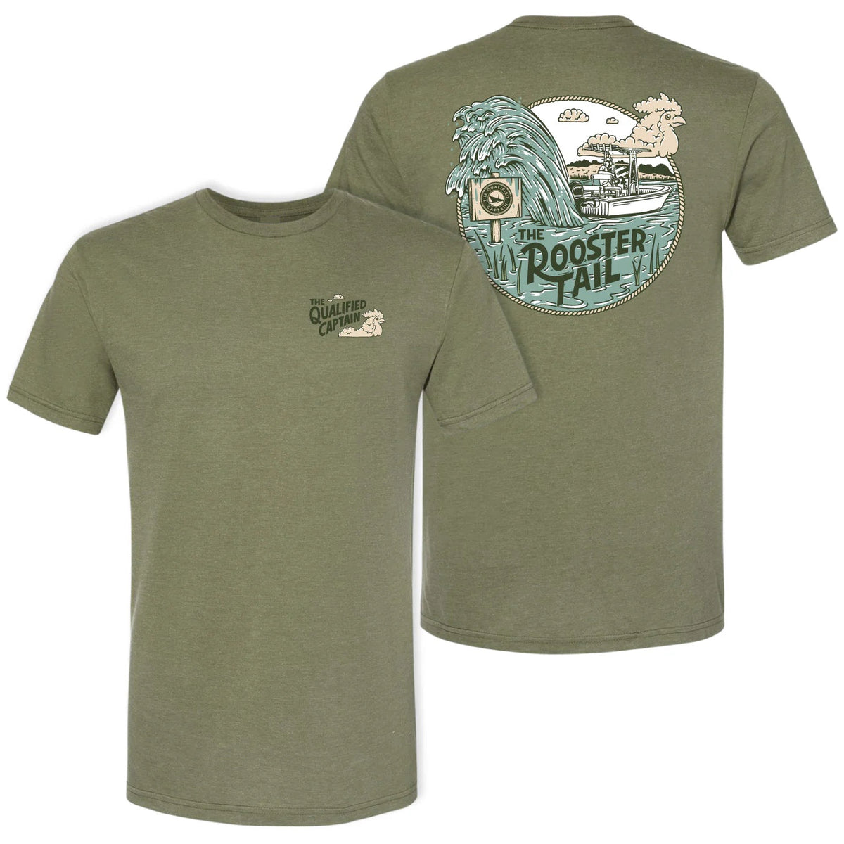 The Qualified Captain - Rooster Tail Tee 10