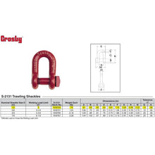 Crosby Load Rated Trawl Shackle