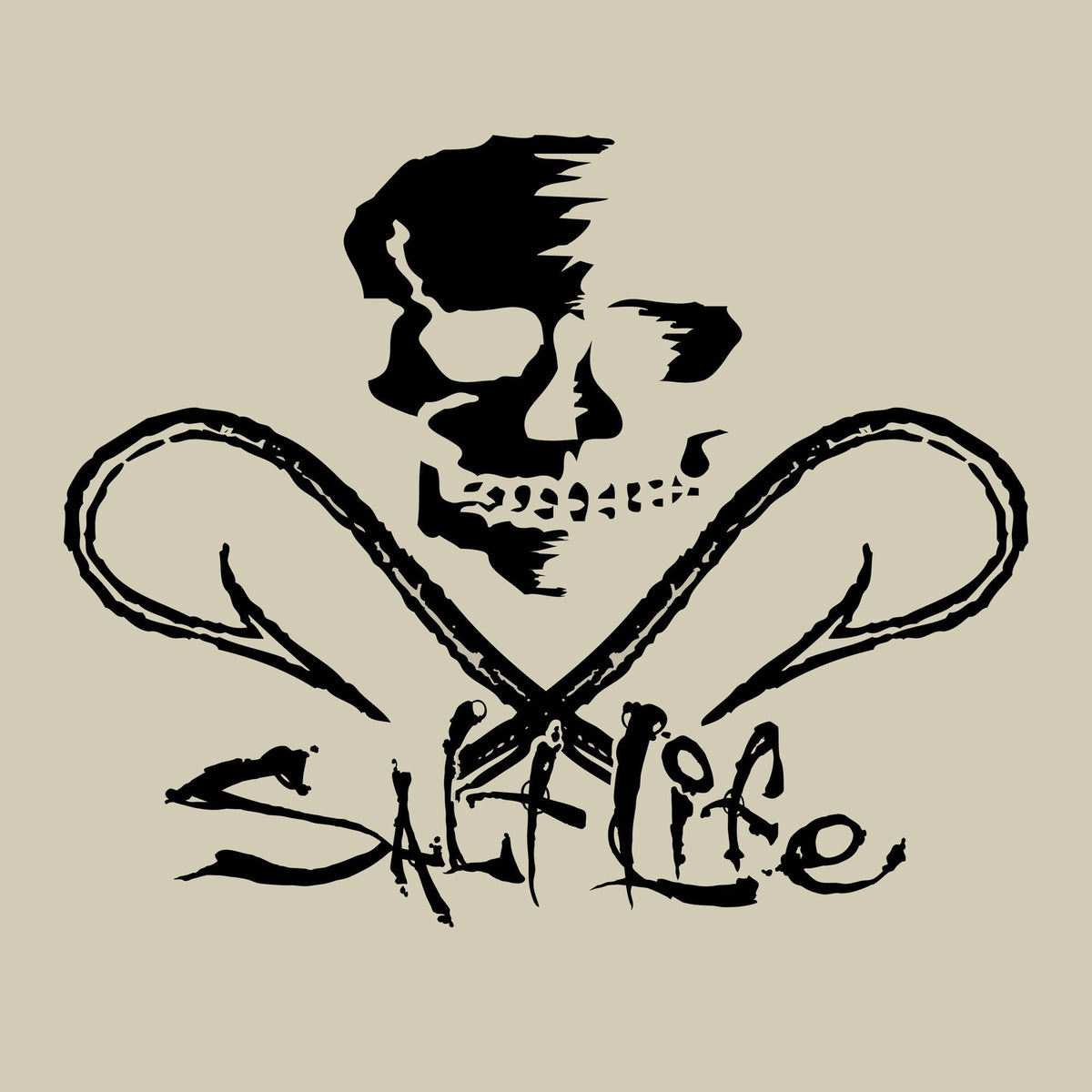 Salt Life - Hooked Skull Decal