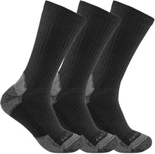 Carhartt - Men`s Midweight Cotton Blend Crew Sock 3 Pack Medium